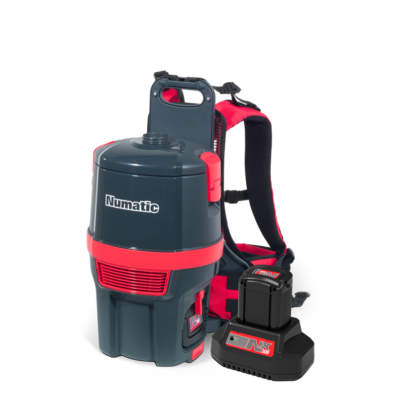 Numatic batteri ryggsäcksdammsugare RSB150NX/1, grafit, tillbehörsset AA30E | Förpackning (1 st)