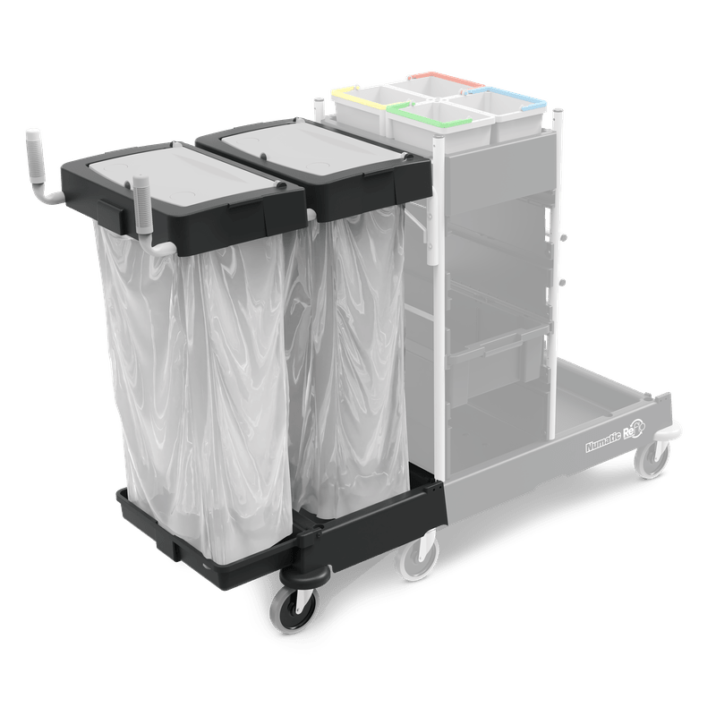 Numatic avfallsenhet förlängningssats 240 liter för SM-4, pulverlackerad, svart (Reflo) | Förpackning (1 st)