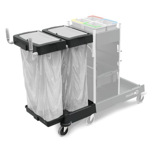 Numatic avfallsenhet förlängningssats 240 liter för SM-4, pulverlackerad, svart (Reflo) | Förpackning (1 st)