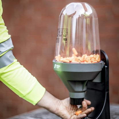 NITRAS hörselskyddsdispenser, grå/svart, EN 352 | Förpackning (1 st)