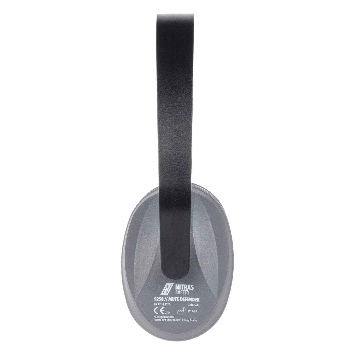NITRAS MUTE DEFENDER, hörselkåpor, antracit / svart, EN 352-1 plast | Förpackning (1 st)