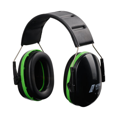 NITRAS MUTE DEFENDER PRO, hörselkåpor, svart/grön, EN 352-1 plast | Förpackning (1 st)