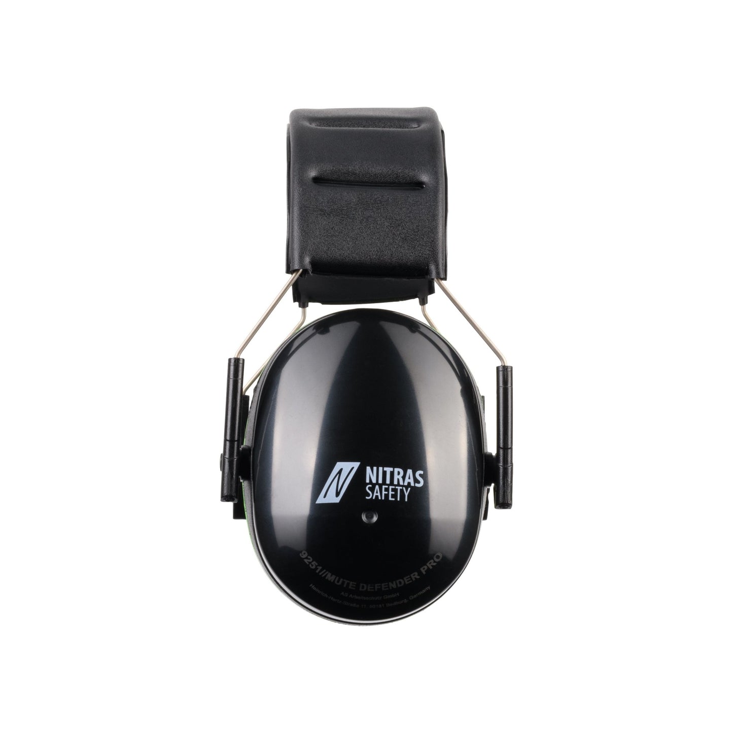 NITRAS MUTE DEFENDER PRO, hörselkåpor, svart/grön, EN 352-1 plast | Förpackning (1 st)