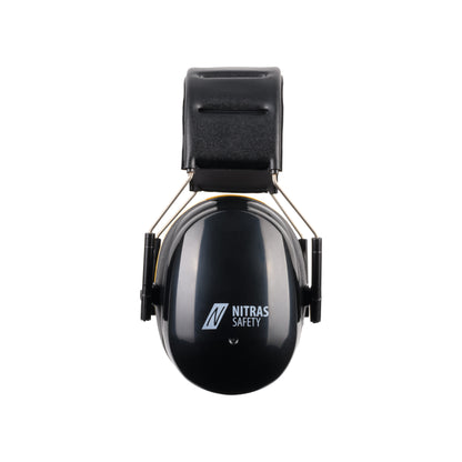NITRAS MUTE DEFENDER PRO, hörselkåpor, svart/gul, EN 352-1 plast | Förpackning (1 st)