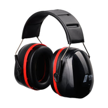 NITRAS MUTE DEFENDER PRO, hörselkåpor, svart/röd, EN 352-1 plast | Förpackning (1 st)