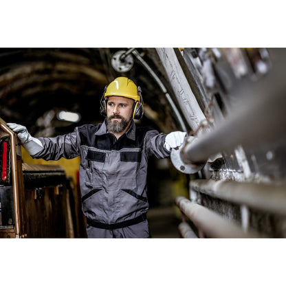 NITRAS MUTE DEFENDER PRO, hörselkåpor, svart/gul, EN 352-3 plast | Förpackning (1 st)