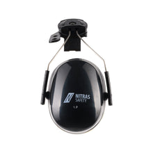 NITRAS MUTE DEFENDER PRO, hörselkåpor, svart/gul, EN 352-3 plast | Förpackning (1 st)