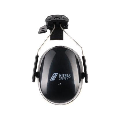 NITRAS MUTE DEFENDER PRO, hörselkåpor, svart/gul, EN 352-3 plast | Förpackning (1 st)
