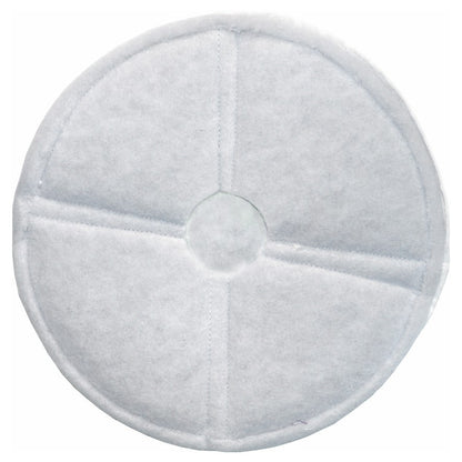 Arcora Rundpad Micro-Blue (17''/432 mm) från Arcora International GmbH är en rund, vit tygpad med mittutskärning och kvartssektioner sydda, idealisk för mellanrengöring av textila golv med Bonnet-systemet. Lådan innehåller 8 pads.