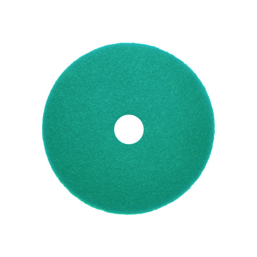 Det Arcora Sunshine Multi No2 / Blå från Arcora International GmbH är en blå, cirkulär skrubbpad med mittelhål, perfekt för en grundlig rengöring när den används med rengöringsdukar.