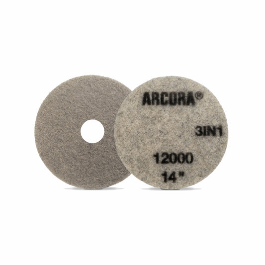 ARCORA SUNSHINE ProPAD 3-i-1 rengörings- och polerdyna, grå