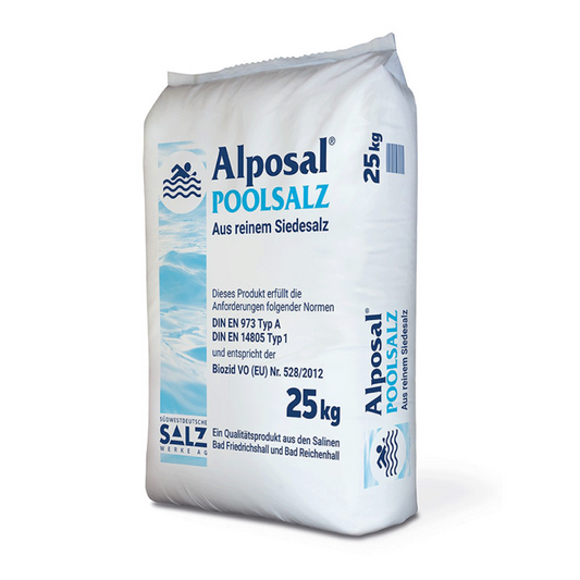 Alposal pool salt ren kokande salt 99,9% | Säck (25 kg)