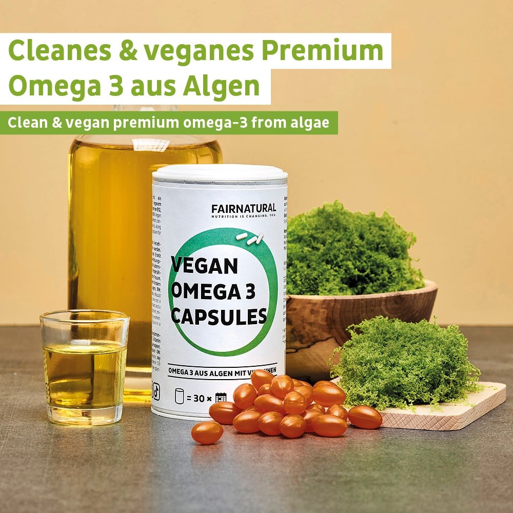 Veganska Omega 3 kapslar gjorda av alger