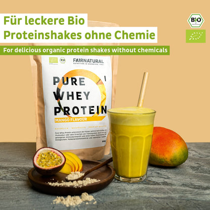 Ekologisk vassleproteinpulver Mango