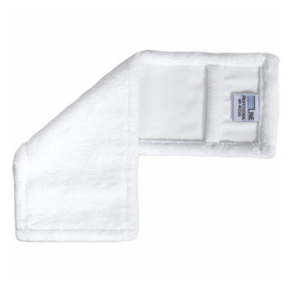 Arcora Professional Mf-beträcket från Arcora International GmbH, ett vitt L-format frottébeträck för underhållsstädning, avbildas på vit bakgrund. Dess påsydda etikett med blå text „PROFESSIONAL LINE“ understryker dess kvalitet.