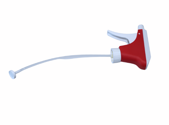 Altruan Sprayer K3 (vit röd), ett plastsprejhuvud med 25-mm gänga, sugfilter och 21,5-cm doppningsrör, är avbildad på en enkel vit bakgrund.