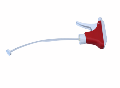 Altruan Sprayer K3 (vit röd), ett plastsprejhuvud med 25-mm gänga, sugfilter och 21,5-cm doppningsrör, är avbildad på en enkel vit bakgrund.