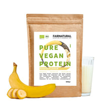 Ekologisk vegansk proteinpulver banan utan soja