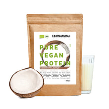 Organiskt veganskt proteinpulverkokosnöt utan soja