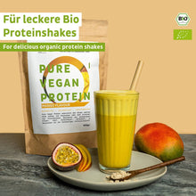 Ekologiskt veganskt proteinpulver mango utan soja
