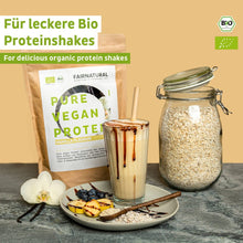 Ekologiskt veganskt proteinpulverneutralt utan soja