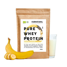 Ekologiskt vassleproteinpulver banan