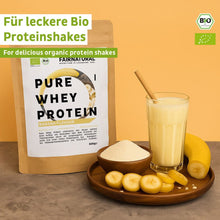 Ekologiskt vassleproteinpulver banan