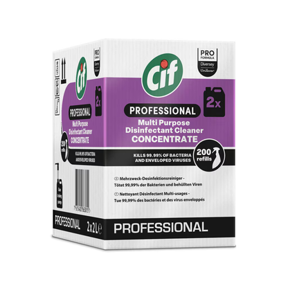 Cif Professional, koncentrerad multifunktionsdesinfektionsmedel | Kanister (2 l)