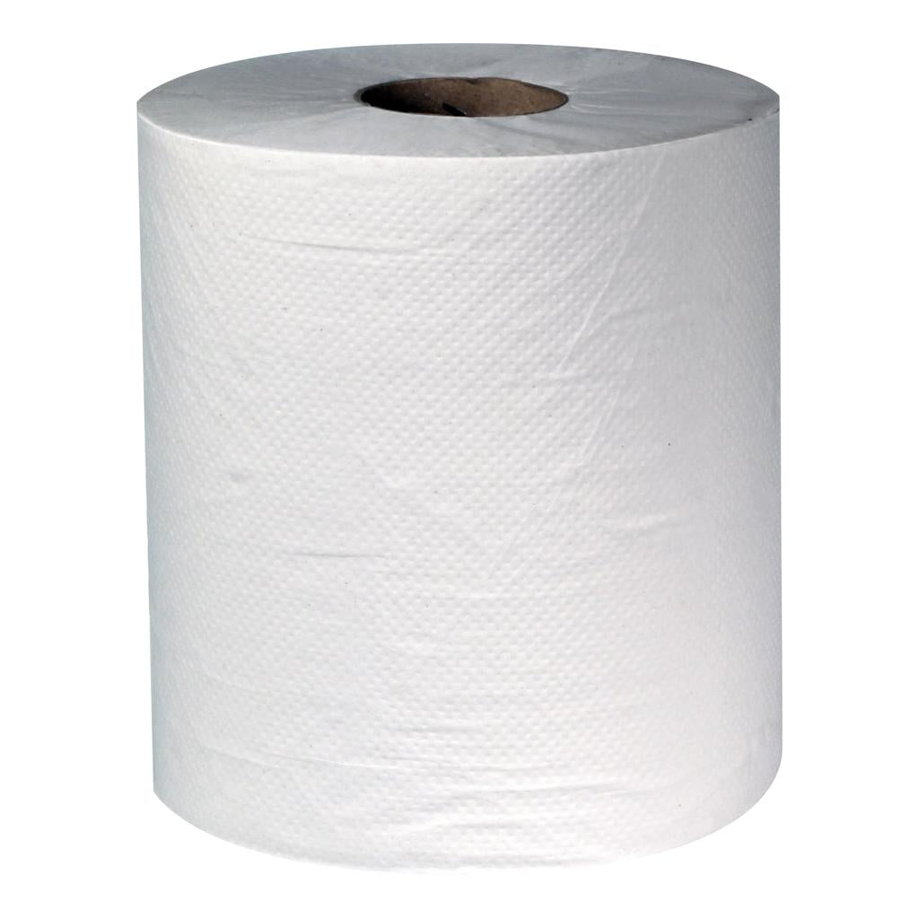 Den 1-lagers vita torkduksrullen Midi från Diversey Deutschland GmbH & Co. OHG är en praktisk ändlös rulle (19,5 cm bred), perfekt som handduk eller torkduk för mångsidiga rengöringsändamål (1 rulle/förpackning).