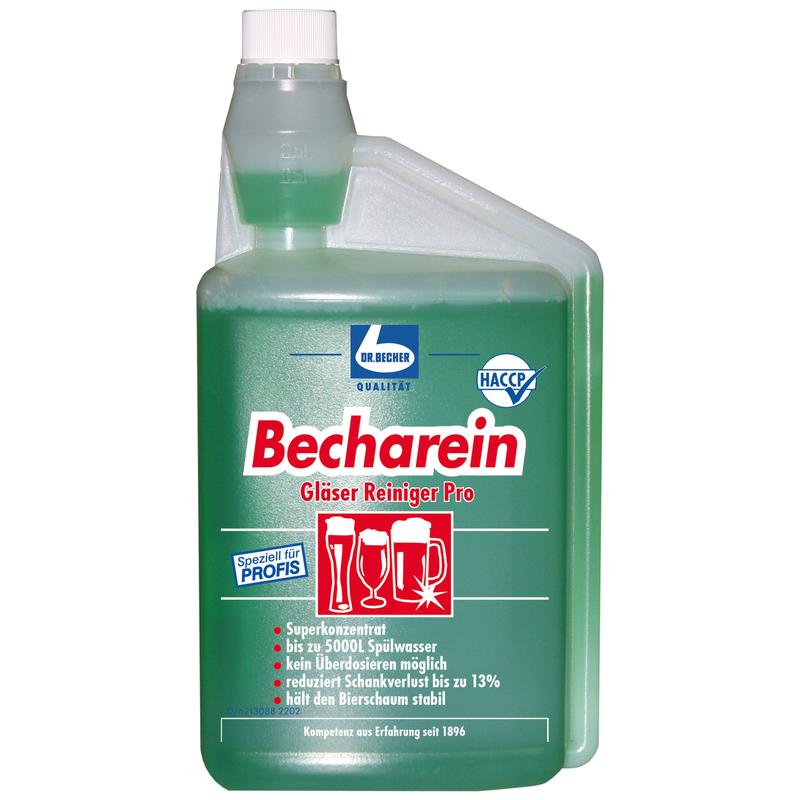 Dr. Becher Becharin Glasses Cleaner Pro, 1 liter | Flaska (1000 ml)