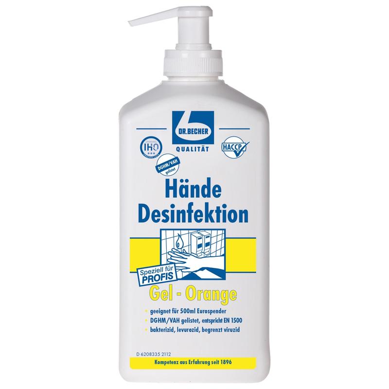 Dr. Becher Händer desinfektion gel orange - 500 ml | Pack (500 ml)
