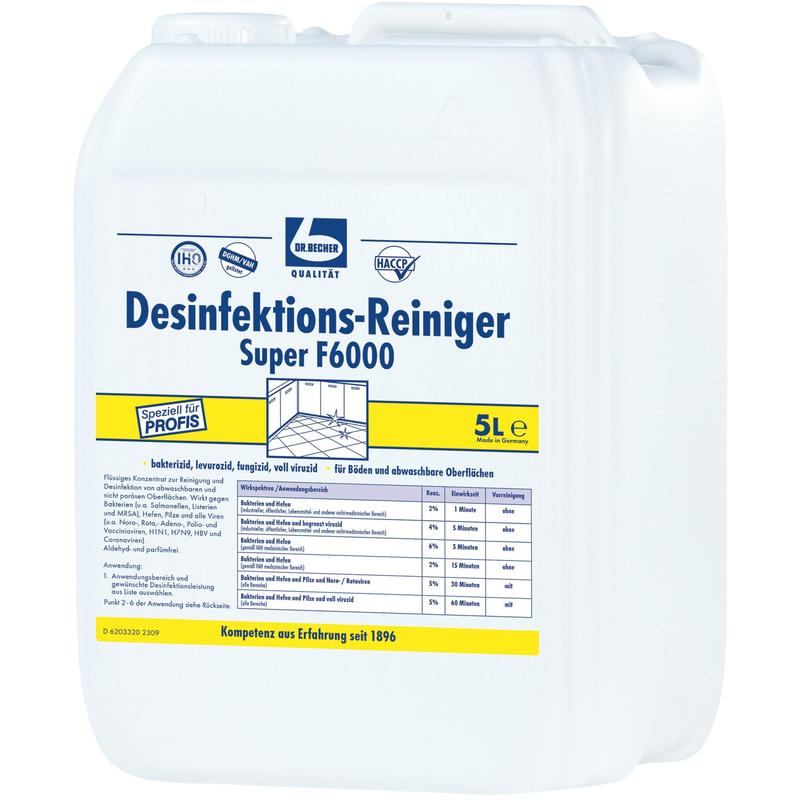 Dr. Becher Desinfektionsrengörare Super F6000