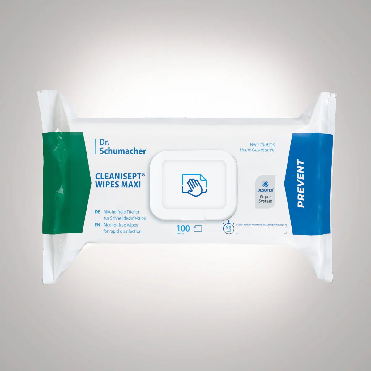 Dr. Schumacher Cleanisept® Wipes Maxi Desinfection Handdukar | Paket (100 handdukar)