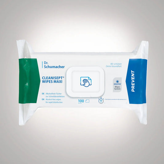 Dr. Schumacher Cleanisept® Wipes Maxi Desinfection Handdukar | Paket (100 handdukar)