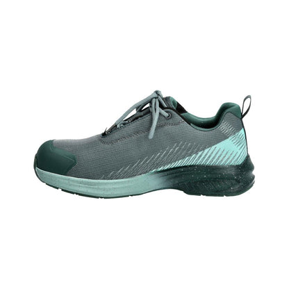 Skyddsskor S1PS, snörning skyddsskor S1PS, skogsgrön