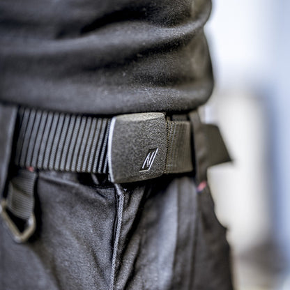 NITRAS bälte med plastspänne, svart Polyester: 100% | Förpackning (1 st)