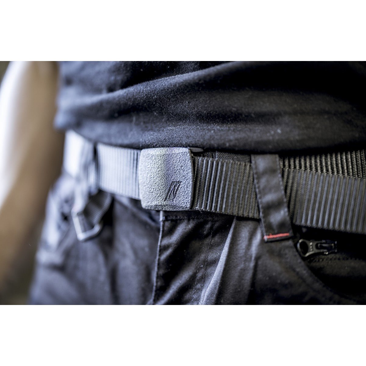 NITRAS bälte med plastspänne, svart Polyester: 100% | Förpackning (1 st)