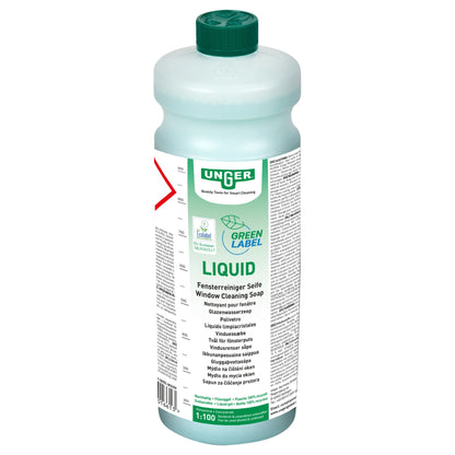 Unger Green Label Liquid Glasreinigungsseife, 1 l