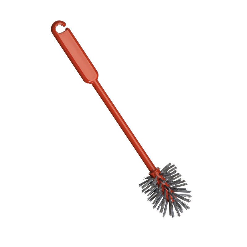 En METALLDETECT CYLINDERBORSTE från Haug Bürsten KG, av grå PBT med 0,60 mm borst, storlek 320xØ70 mm, isolerad på vit bakgrund.