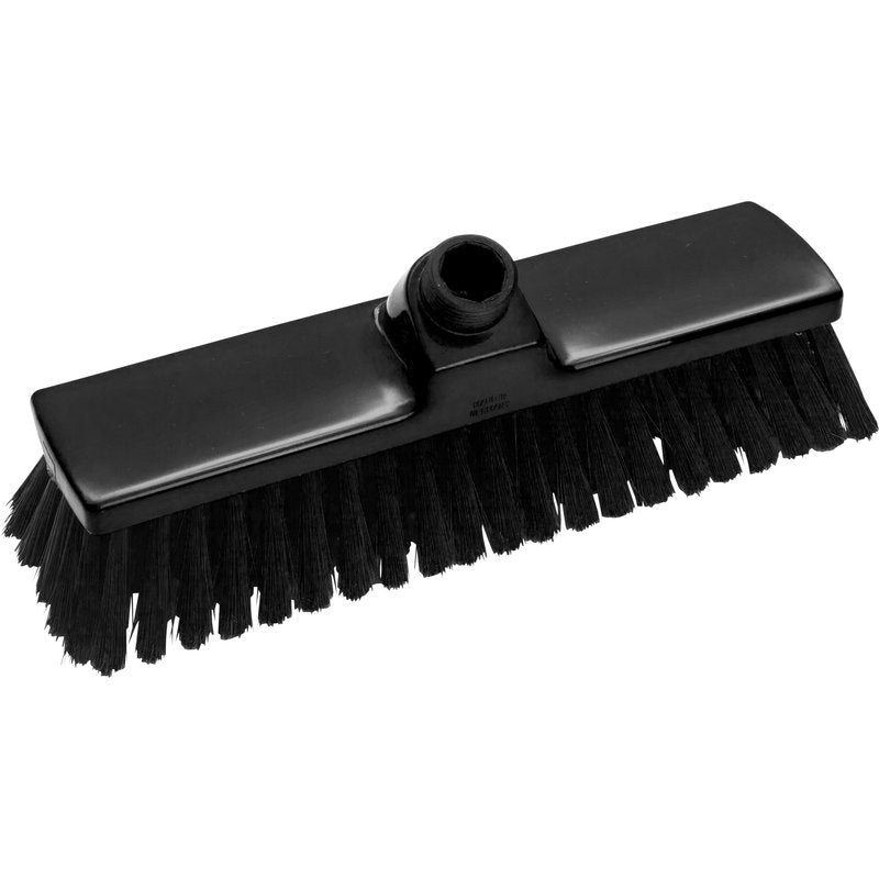 Ein BESEN, UNGESCHL. ø 0,25MM WEICH 300X70X50MM von Haug Bürsten KG mit weichen Borsten und zentralem Stielansatz, auf weißem Hintergrund fotografiert.