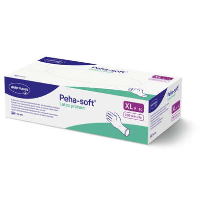 Hartmann Peha-soft® Latex protect, puderfri undersökningshandske, storlek XL