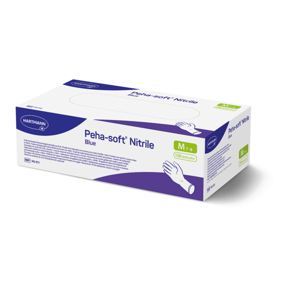 Hartmann Peha-soft® Nitrile Blue, puderfri undersökningshandske