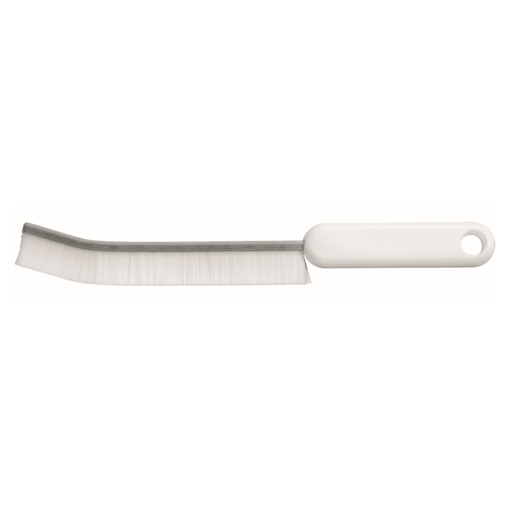 En smal Haug fogborste från Haug Bürsten KG med en diameter på 0,40 mm med hårda borst och måtten 228 x 12 x 16 mm är idealisk för rengöring av trånga utrymmen och finns i olika färger.
