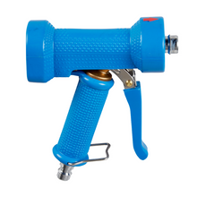 Die Kiehl LW FOC Sprühpistole von Johannes Kiehl KG, passend für ARCANTEC, mit Anschlussstück für Schlauch 15 und 25, wird seitlich vor weißem Hintergrund gezeigt.