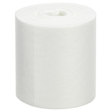 Eine Rolle WypAll® Wettask™ Wischtücher von Kimberly-Clark GmbH steht aufrecht vor einem weißen Hintergrund und enthält 6 Nachfüllpackungen x 90 Blatt pro Karton, ideal für jede Reinigungsaufgabe.