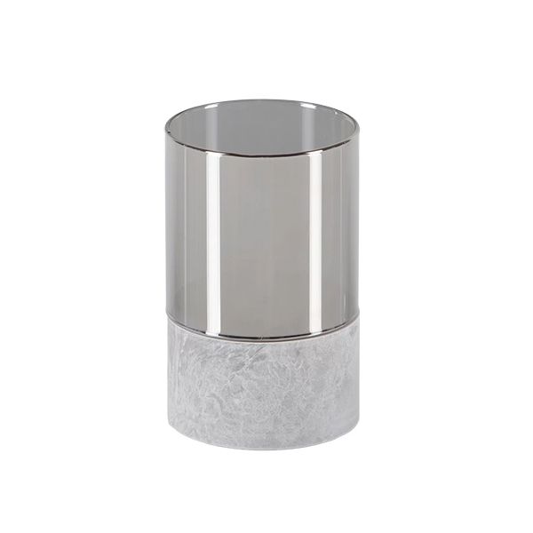 Papstar Securit® LED ljus Ø 8 cm grå "Gracia"