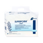 Ett paket Meditrade Superform® Plus vuxenblöjor med 30 stycken, beskrivna som anatomiskt formade blöjor med snabbt absorberande cellulosa och superabsorberande teknik, presenterade mot en vit bakgrund.