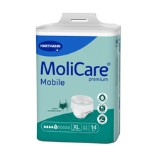 Utgående artikel: Hartmann MoliCare® Premium Mobile, 5 droppar, XL | Förpackning (14 stycken)