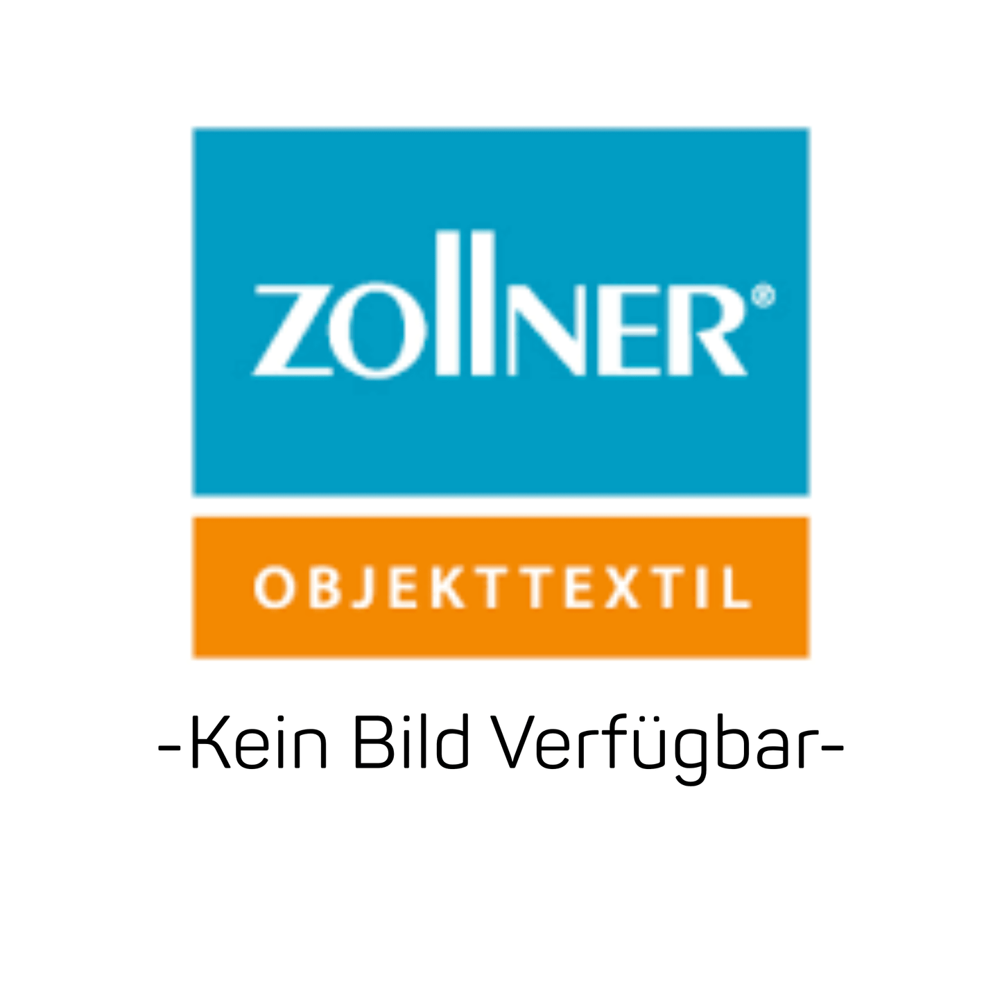 Bilden visar logotypen för Zollner Objekttextil GmbH ovanför texten "OBJEKTTEXTIL" på en blå-orange bakgrund. Under står det "Ingen bild tillgänglig", vilket betyder att ingen bild av Zollner arbetsbyxa Dani, 40, 001-vit finns tillgänglig.