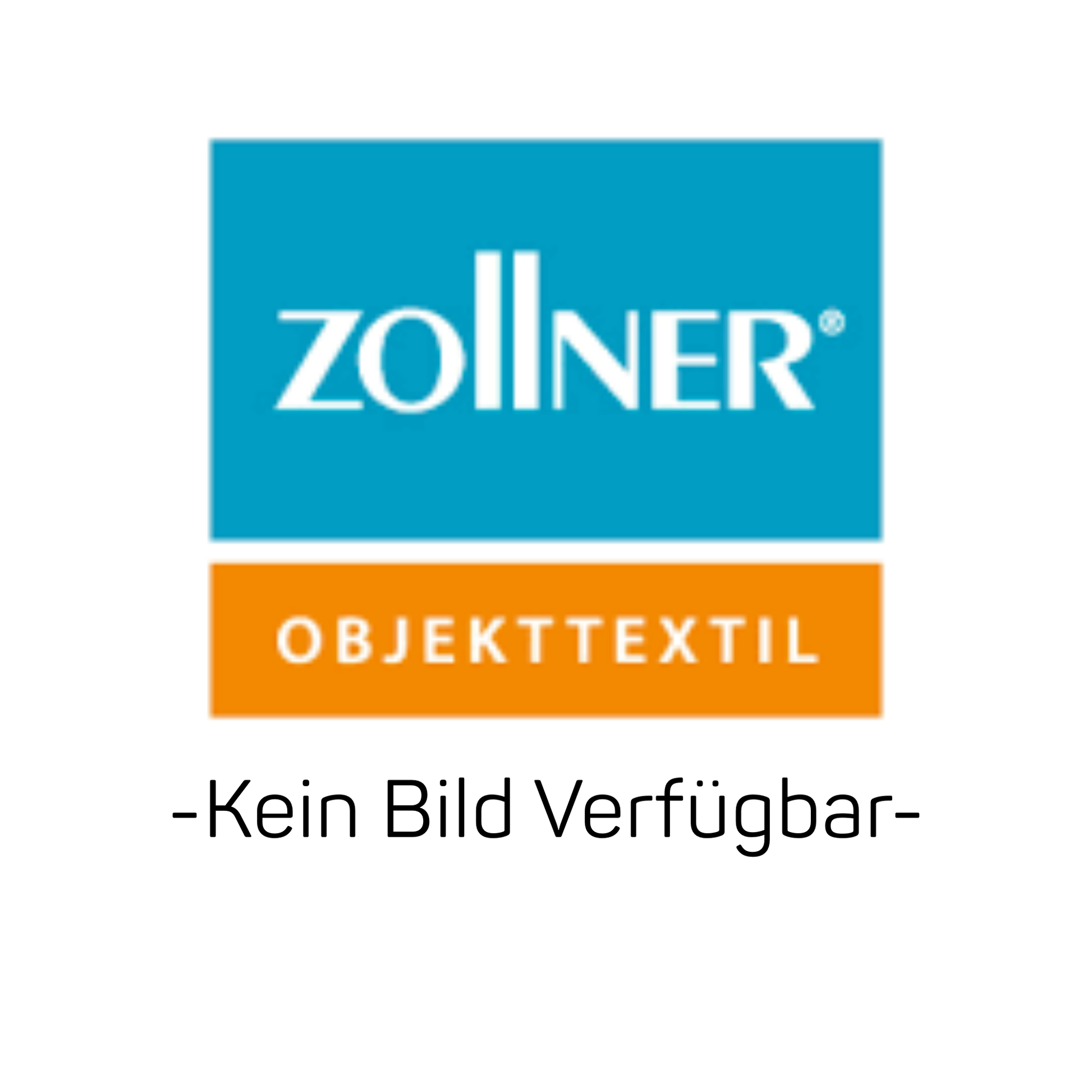 Das blau-orangefarbene Logo zeigt "Zollner" in Weiß über "Objekttextil" und darunter "-Kein Bild Verfügbar-" - ideal für die Präsentation der Zollner Berufshose Max, 50, 98-110, 001-weiß von Zollner Objekttextil GmbH.